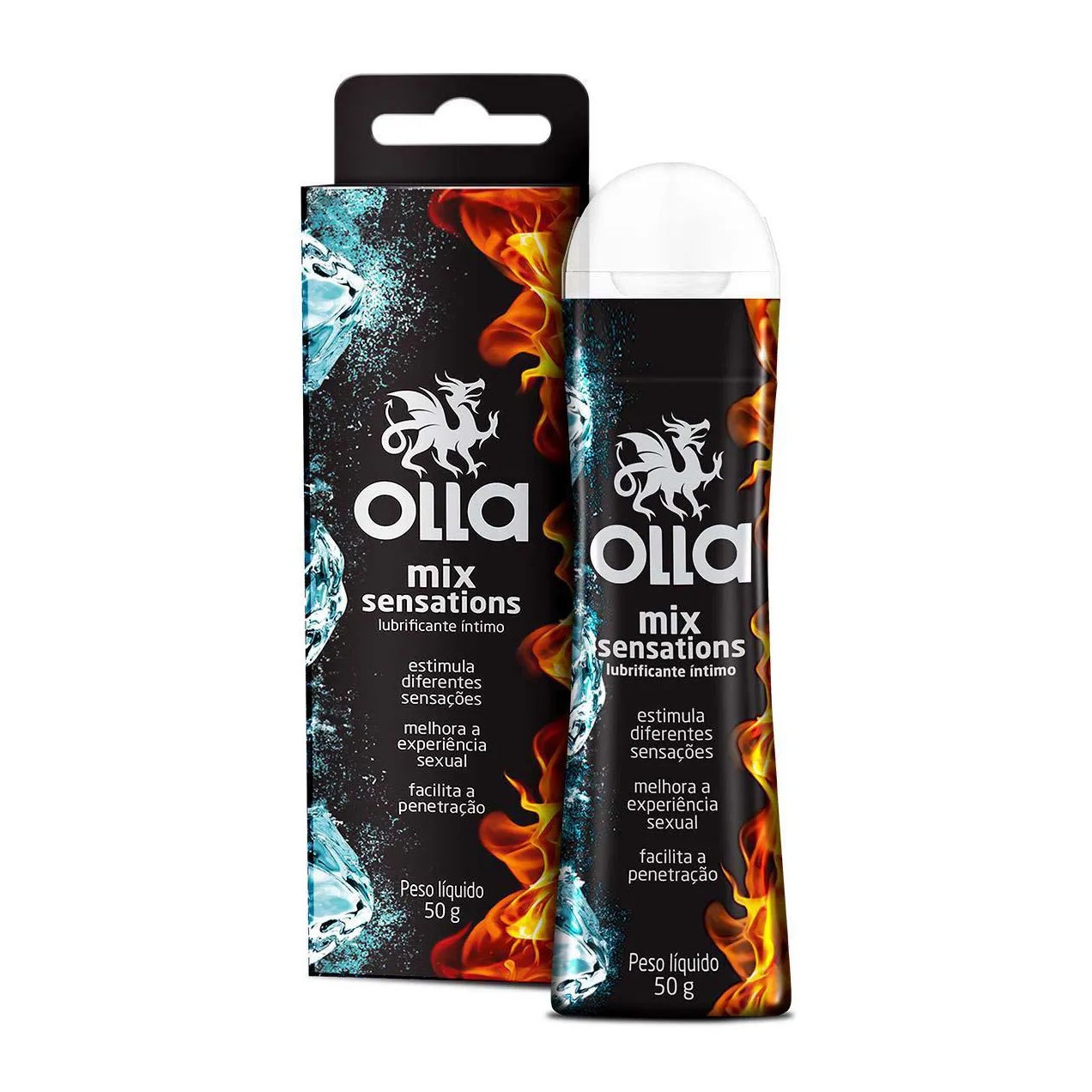 Lubrificante Íntimo Olla Mix Sensations com 50g