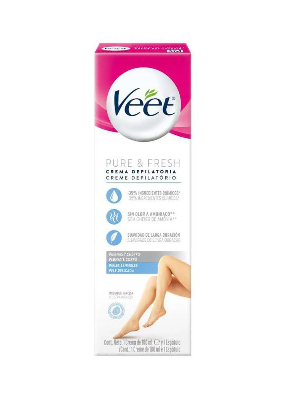 Creme Depilatório Veet Pure & Fresh Pele Sensível 100ml