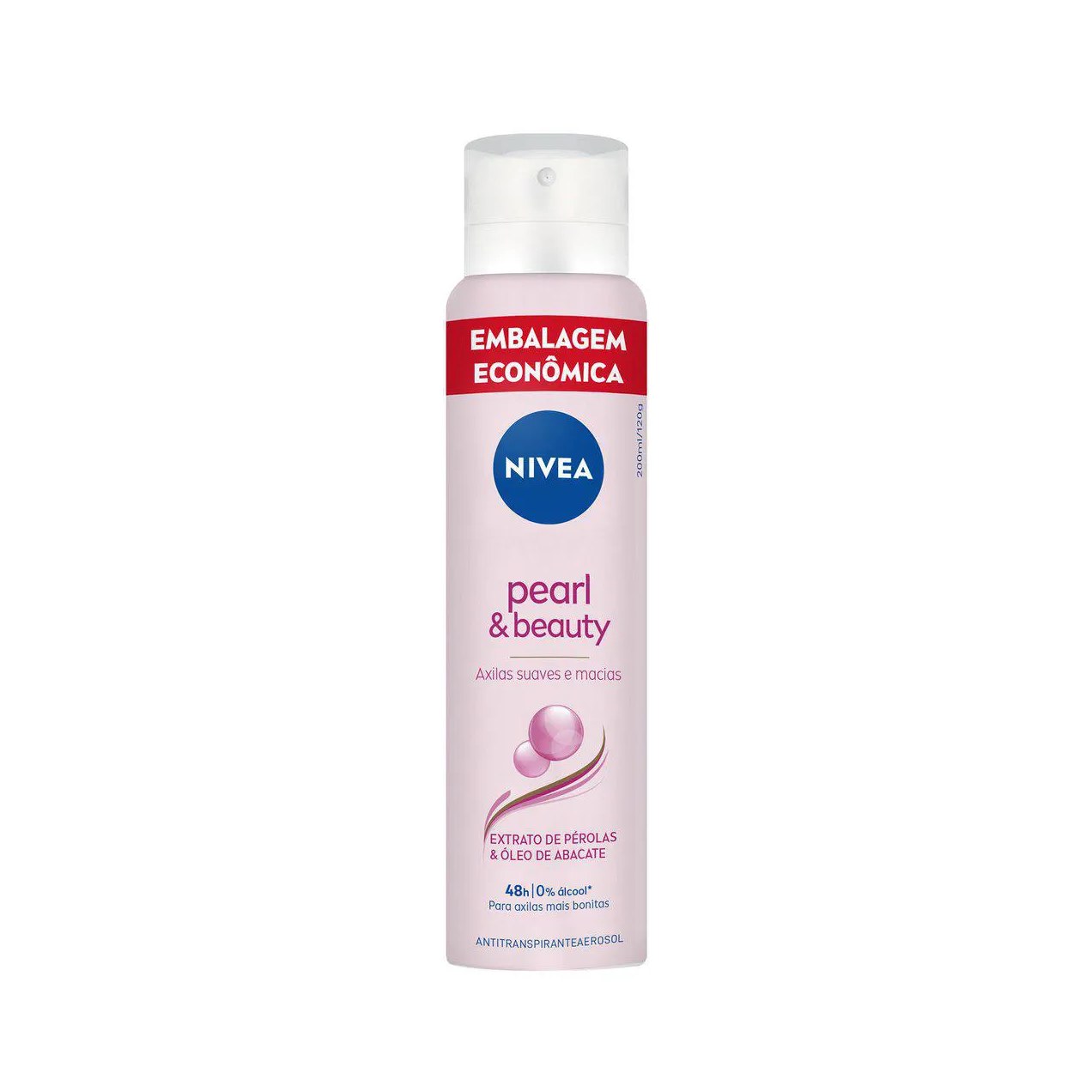Desodorante Antitranspirante Aerosol Nivea Pearl & Beauty Feminino 48h 200ml