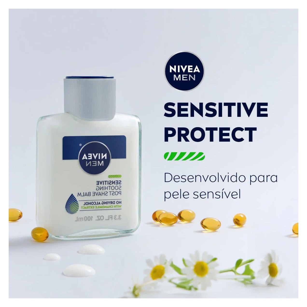 Loção Bálsamo Pós-Barba Nivea Men Sensitive com 100ml