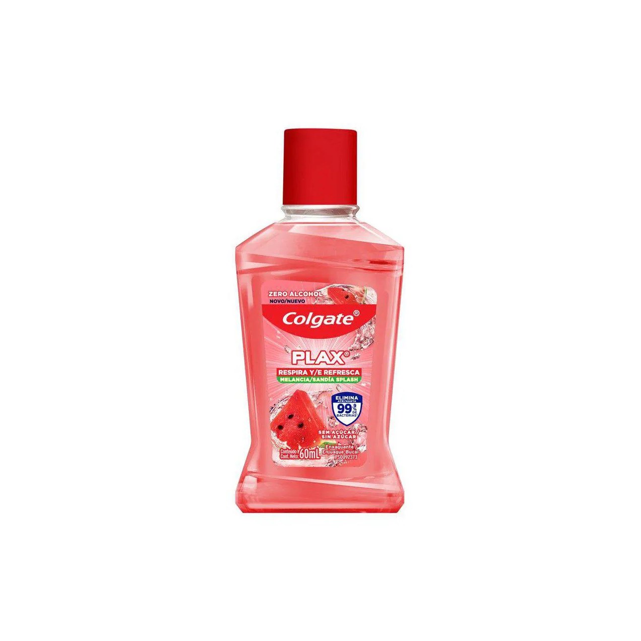 Enxaguante Bucal Colgate Plax Respira e Refresca Melancia 60ml