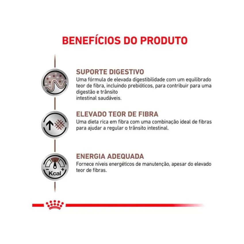 Ração Royal Canin Dieta Veterinária Gastrointestinal High Fibre para Cães Adultos 2,0Kg