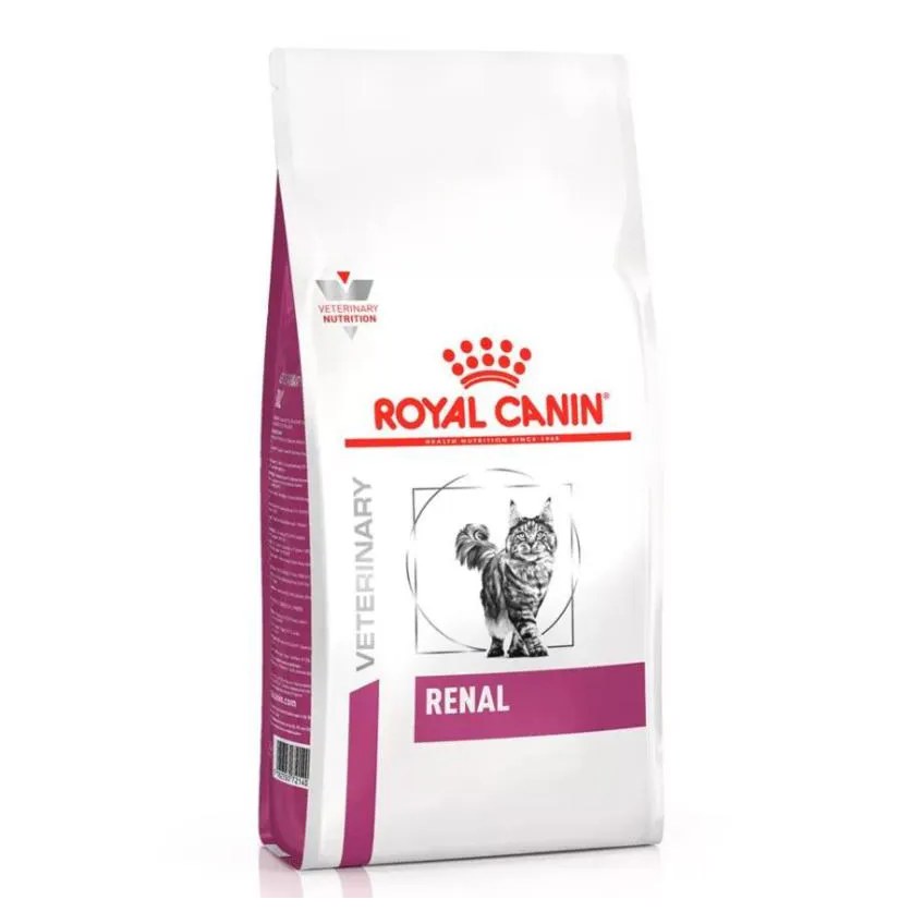 Ração Royal Canin Dieta Veterinária Renal para Gatos com Doenças Renais 4Kg