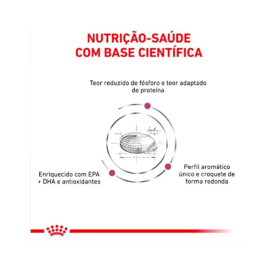 Ração Royal Canin Dieta Veterinária Renal para Gatos com Doenças Renais 4Kg