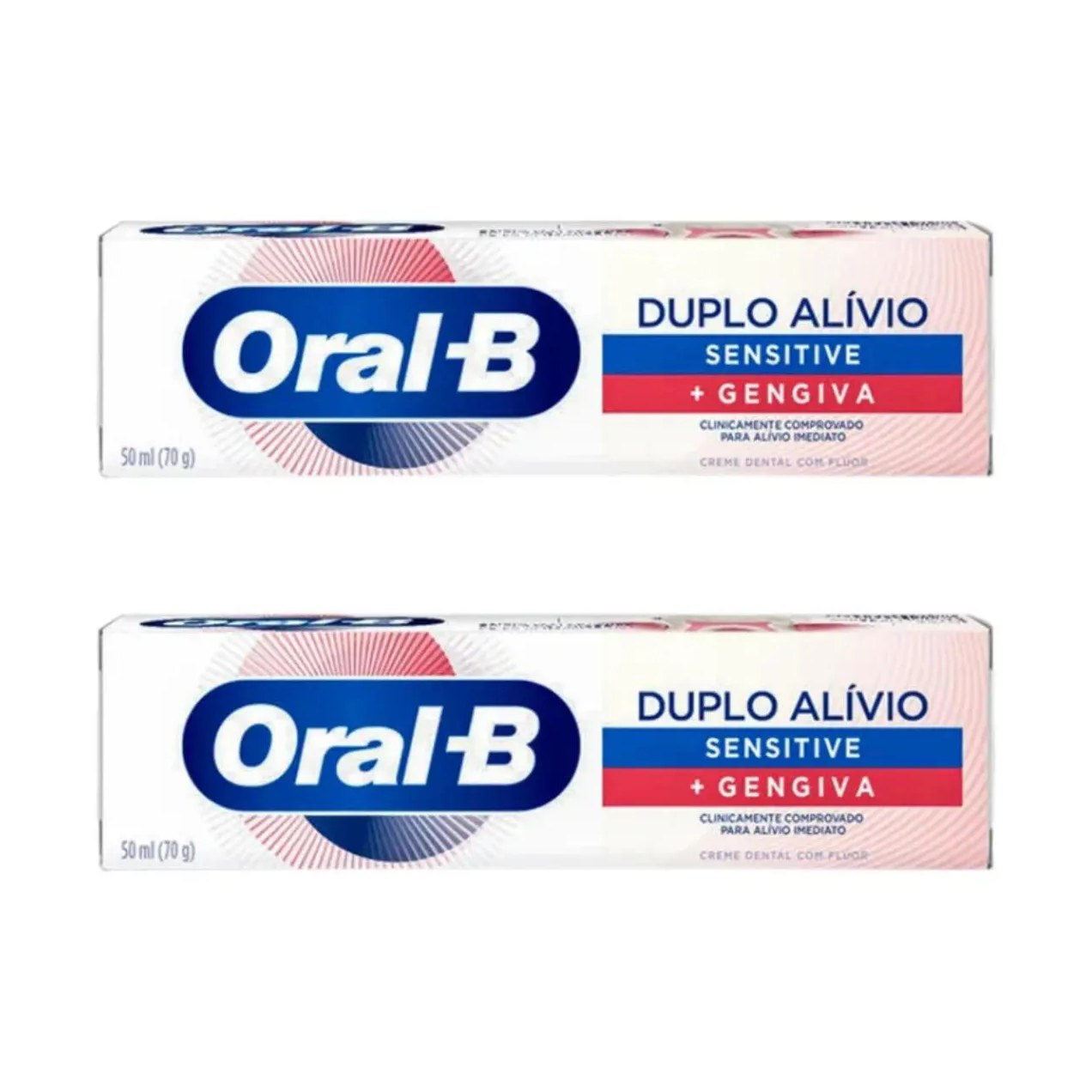 Kit 2 Creme Dental Duplo Alívio 70G - Oral-B