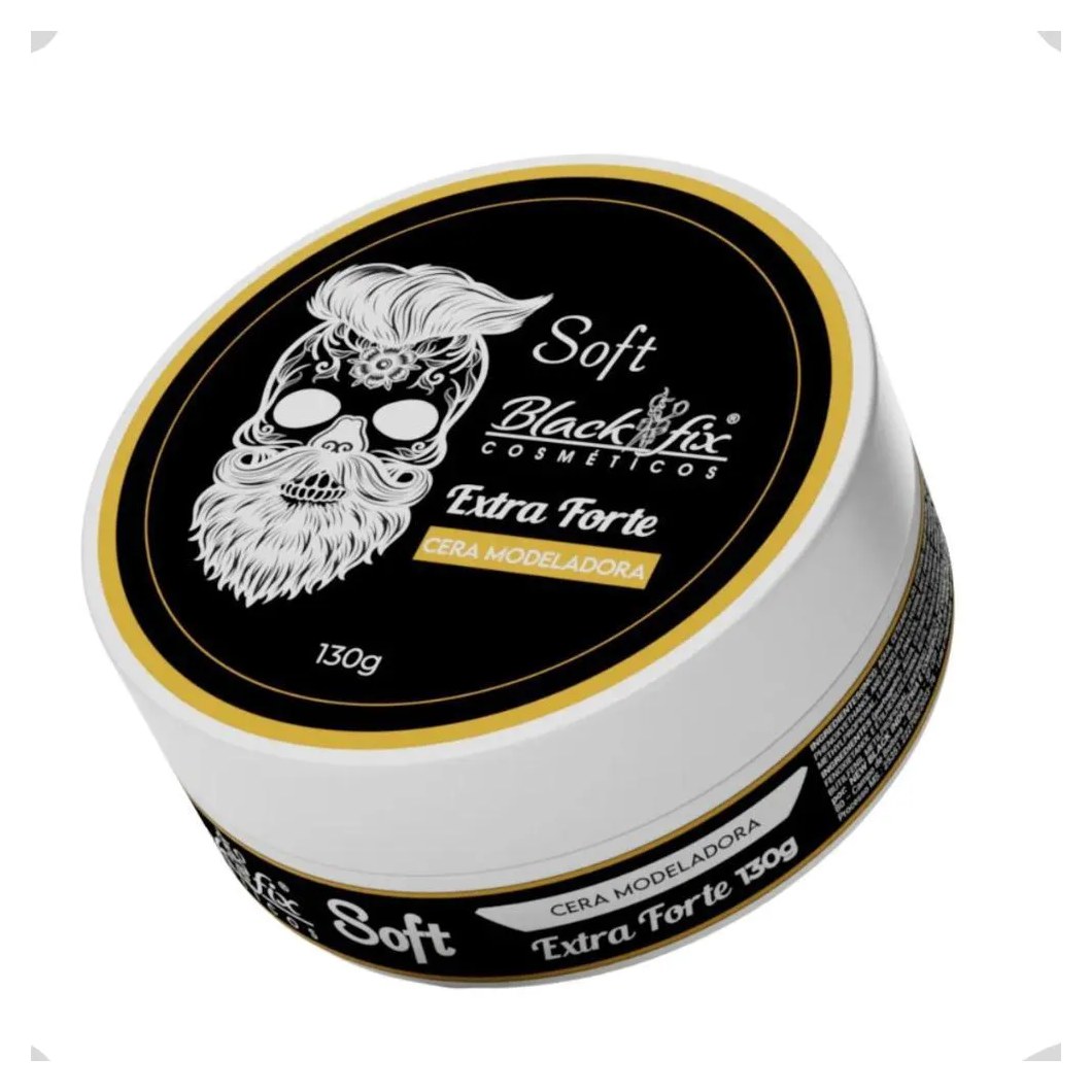 Cera Modeladora Black Fix Soft Extra Forte 130G