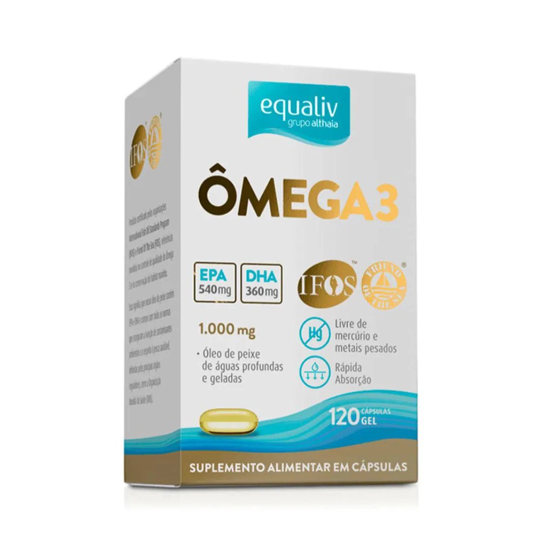 Ômega 3 1000Mg Equaliv 120Caps