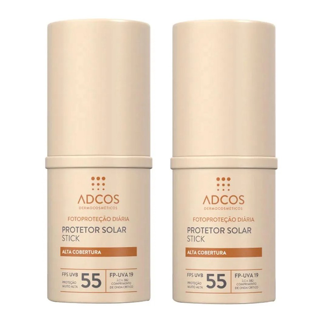 Adcos Dermocosméticos Kit com 2 Protetores Solares Stick com Cor Ivory