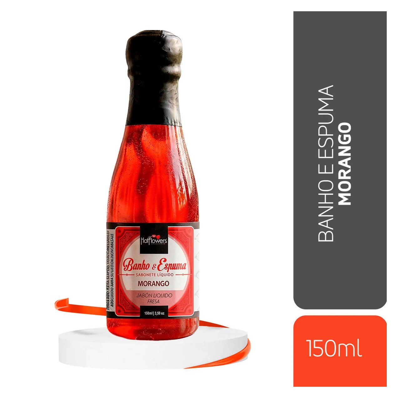 Espuma de Banho para Relaxamento com Aroma de Morango 150ml