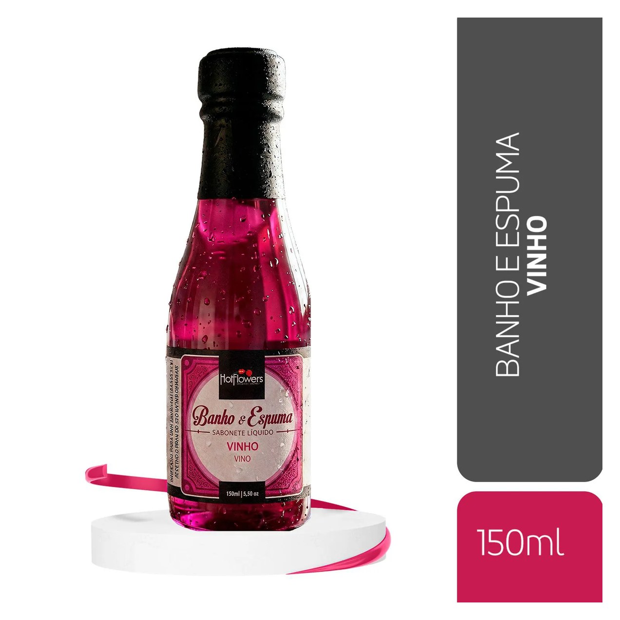 Espuma de Banho para Relaxamento com Aroma de Vinho 150ml