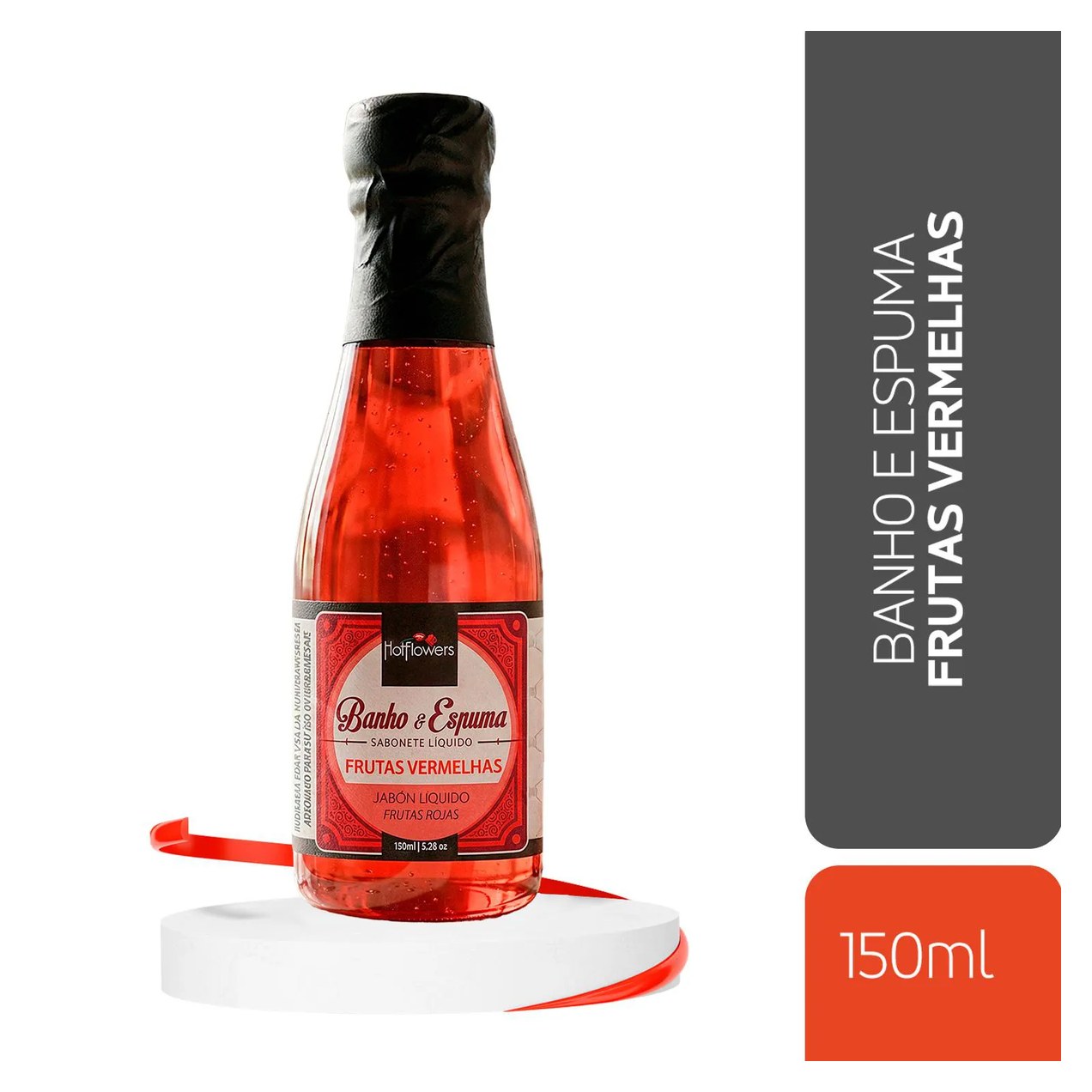 Espuma de Banho para Relaxamento com Aroma Frutas Vermelhas 150ml