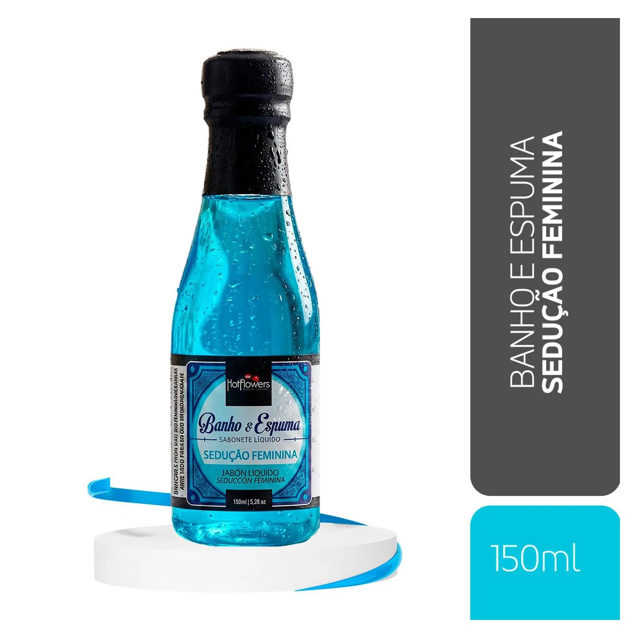 Espuma de Banho para Relaxamento com Aroma Sedução Feminina 150ml