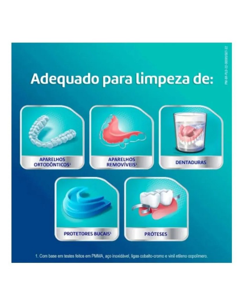 Corega Tabs Limpador de Próteses Dentárias Sabor Menta 30 Pastilhas