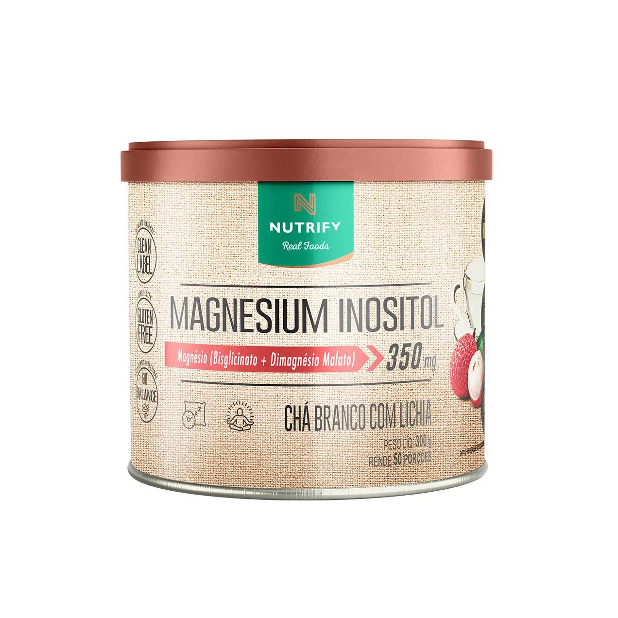 Magnesium Inositol Nutrify 350G Chá Branco com Lichia