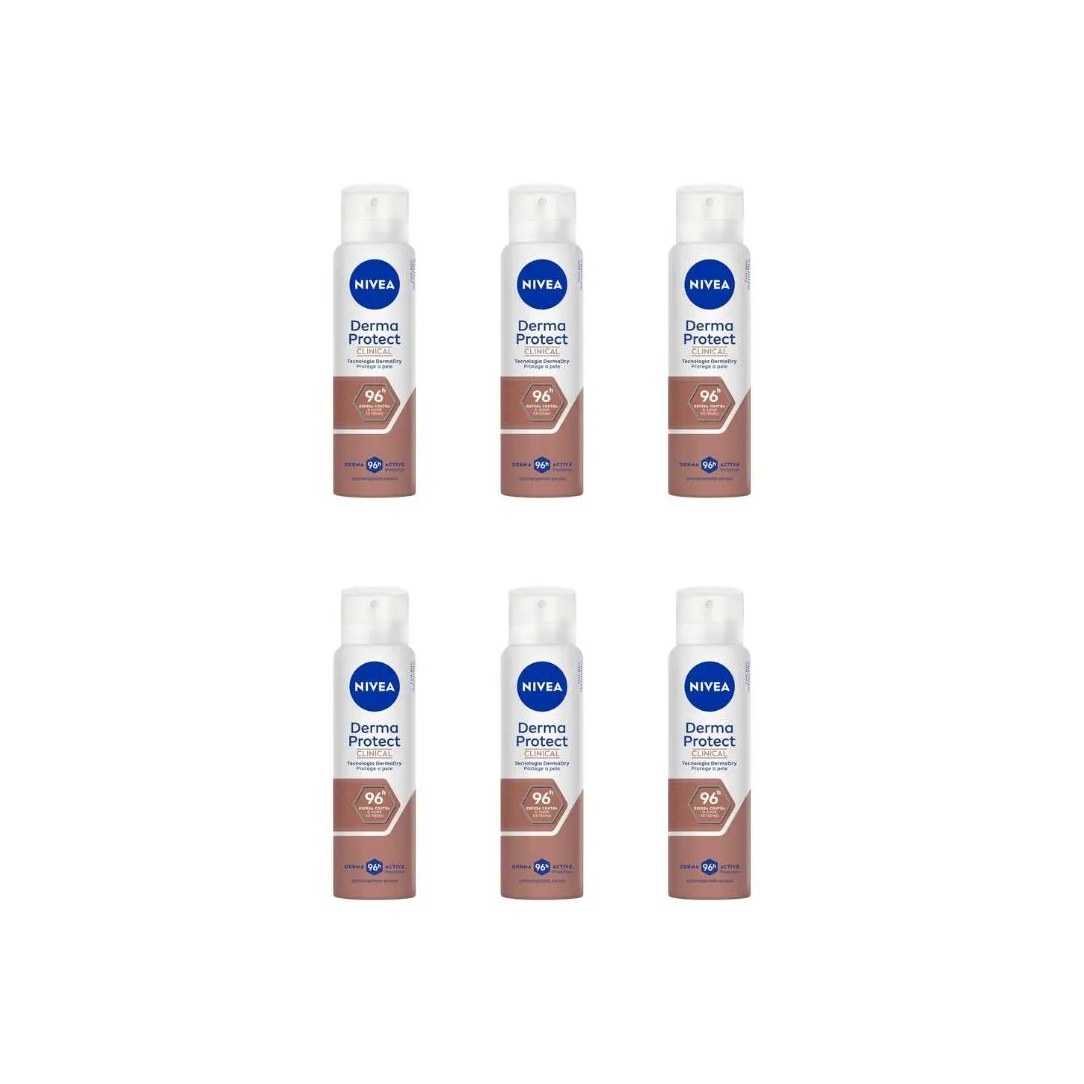 Desodorante Aero Nivea 150Ml Fem Clinical Derma Protect-6Un
