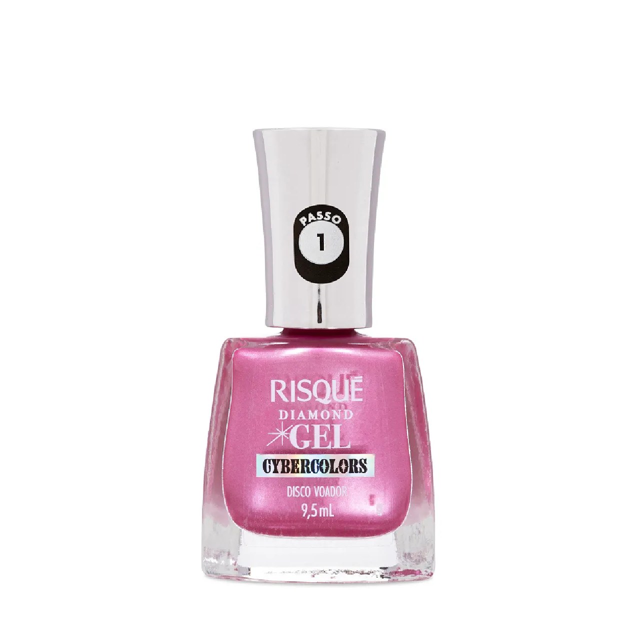 Esmalte Gel Risqué Diamond Cybercolors Metalizado 9,5ml - Disco Voador