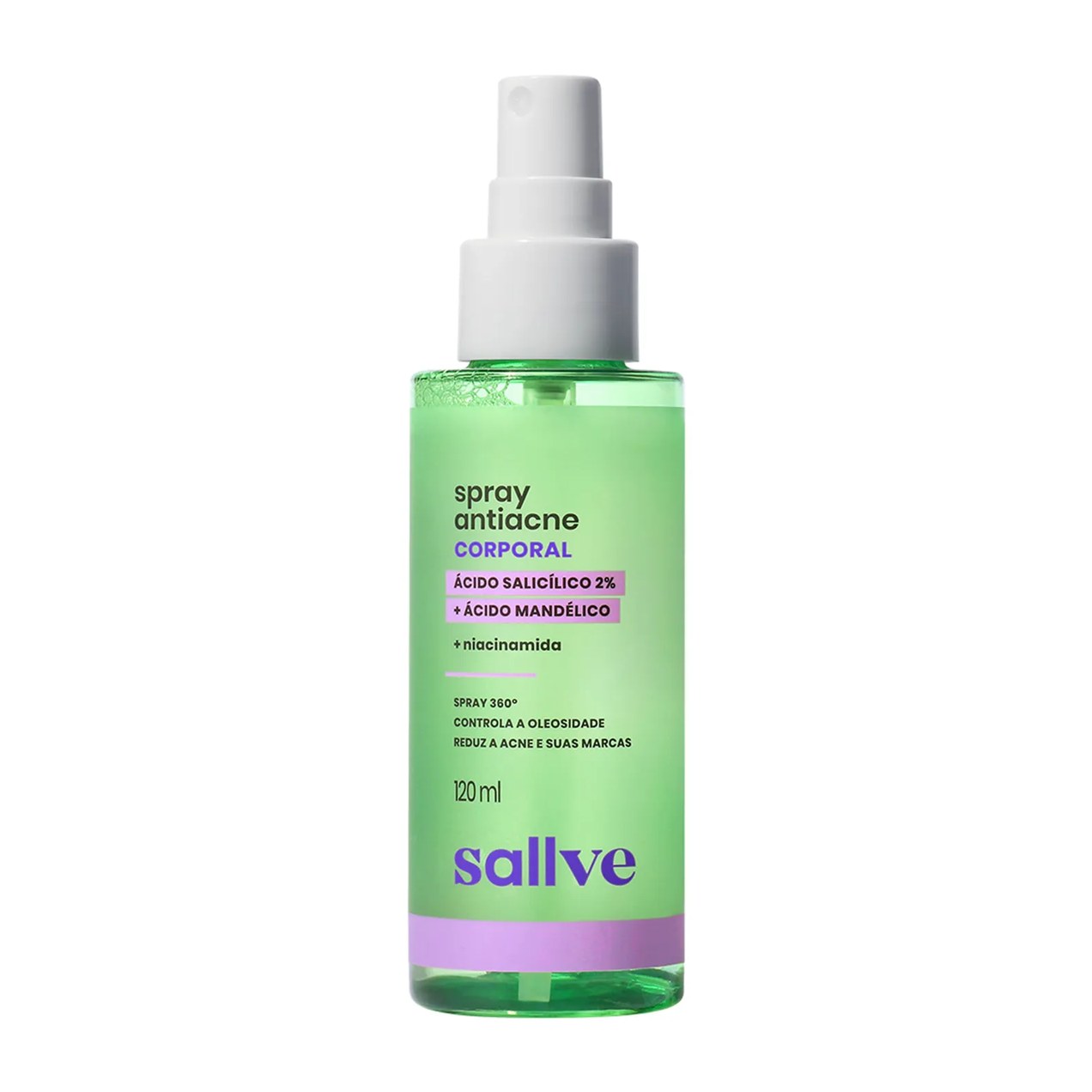 Spray Corporal Antiacne Sallve com Niacinamida 120ml