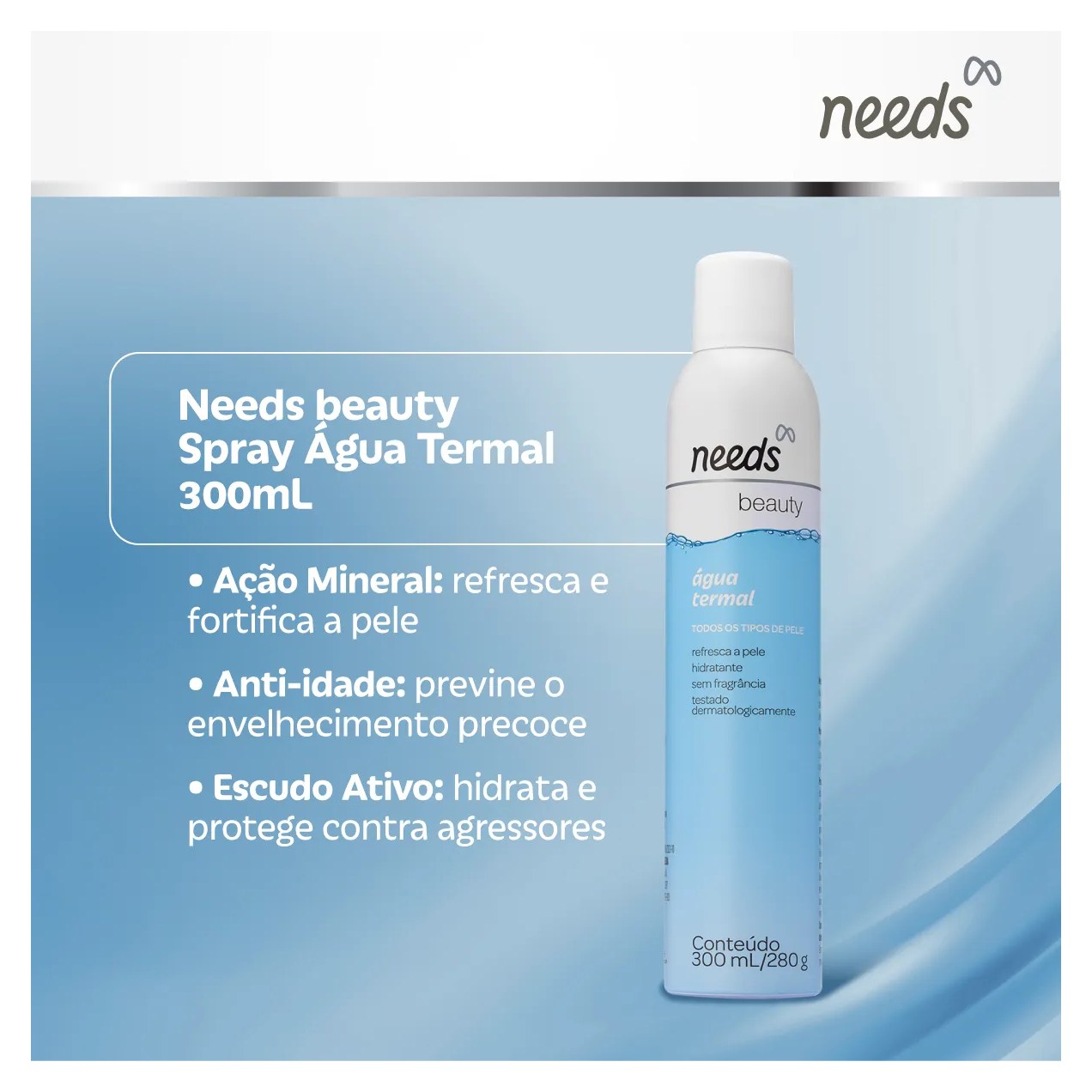 Água Termal Needs Beauty Spray 300ml