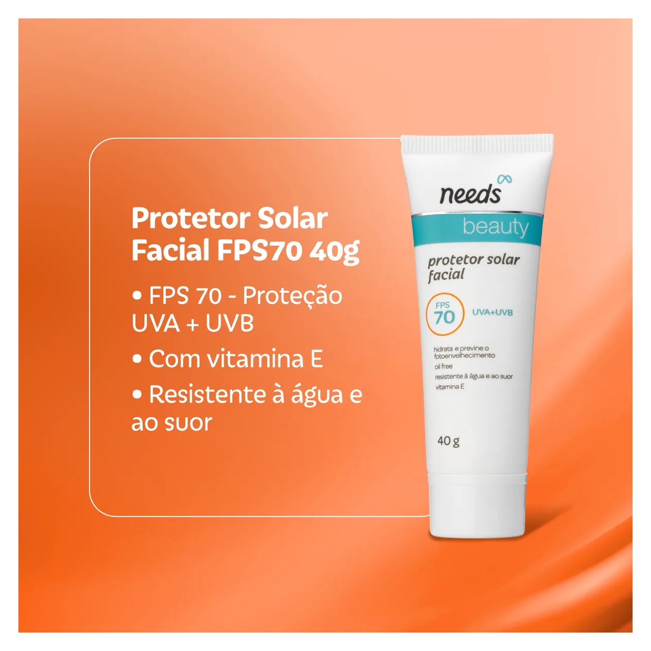 Kit Protetor Solar Needs Facial FPS 70 40g + Corporal FPS 50 Aerossol 200ml