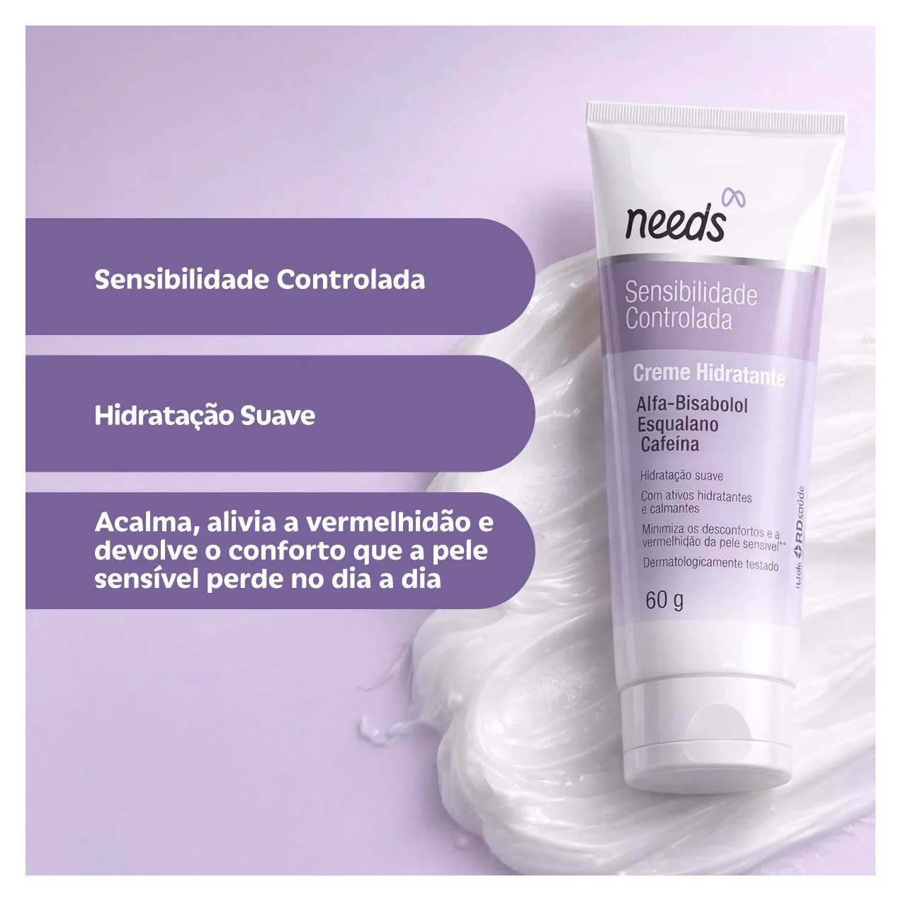 Creme Hidratante Facial Needs Peles Sensíveis 60g