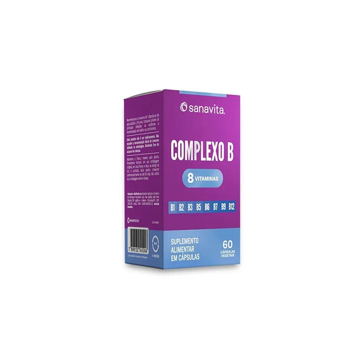 Complexo B - 60 Cápsulas - Sanavita