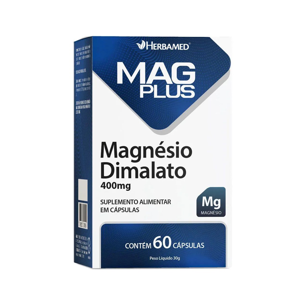 Magplus Magnésio Dimalato - 60 Cápsulas - Herbamed