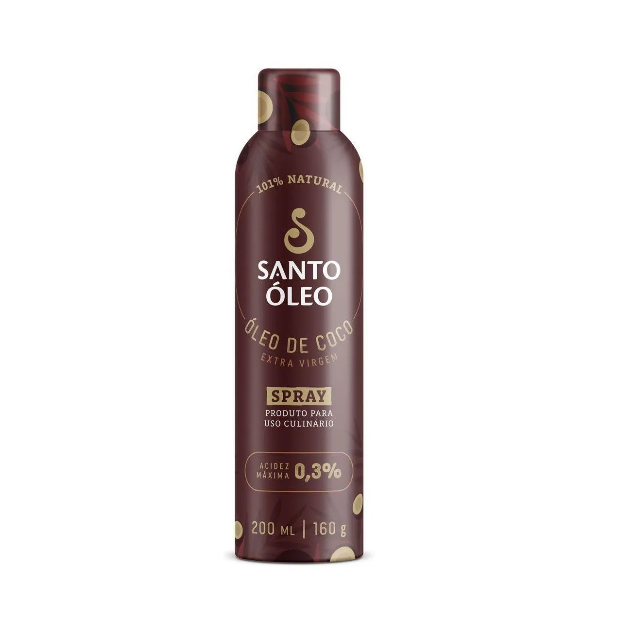 Óleo de Coco Extravirgem - 200Ml Spray - Santo Óleo