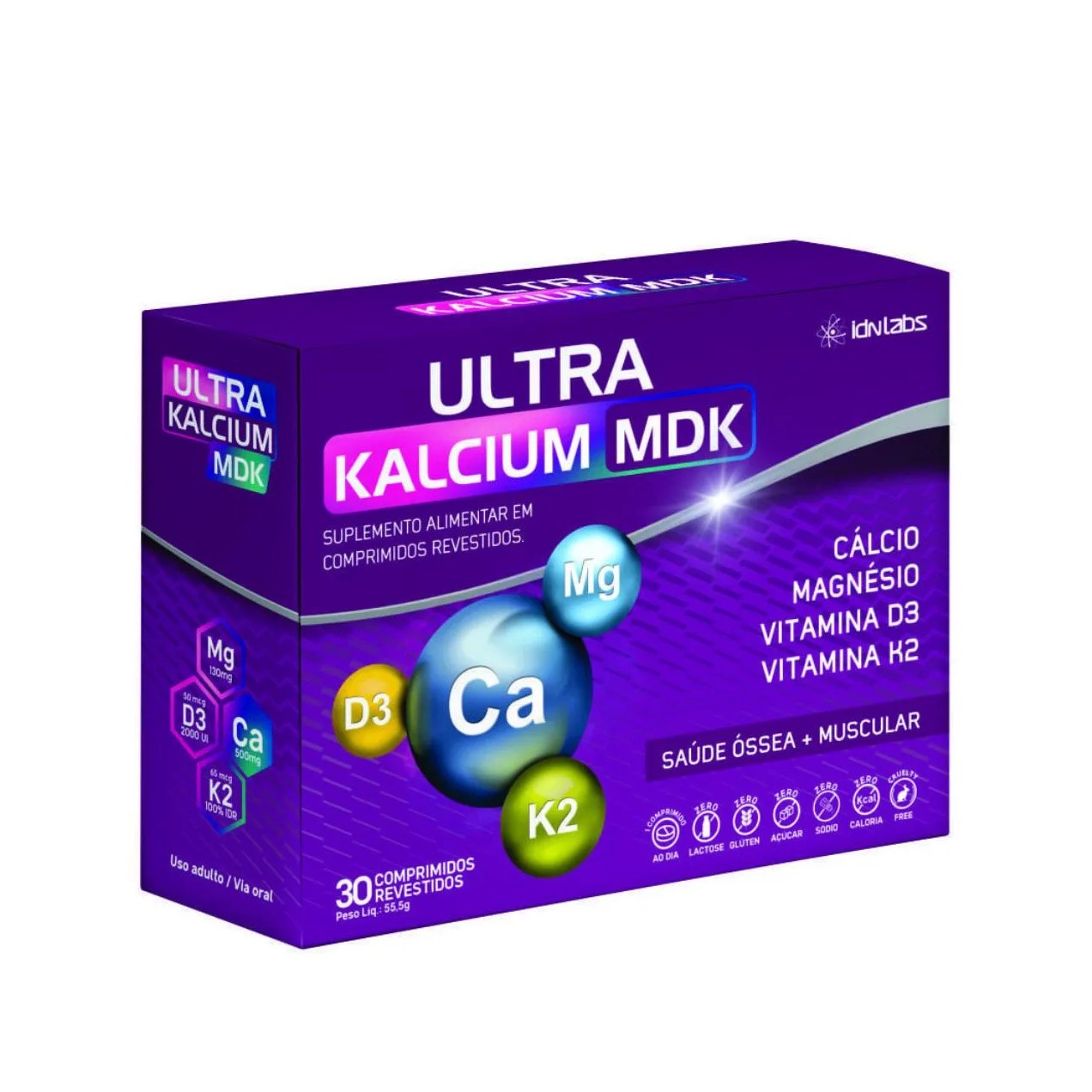 Ultra Kalcium Mdk Ultra Concentrado - 30 Comprimidos - Idn Labs