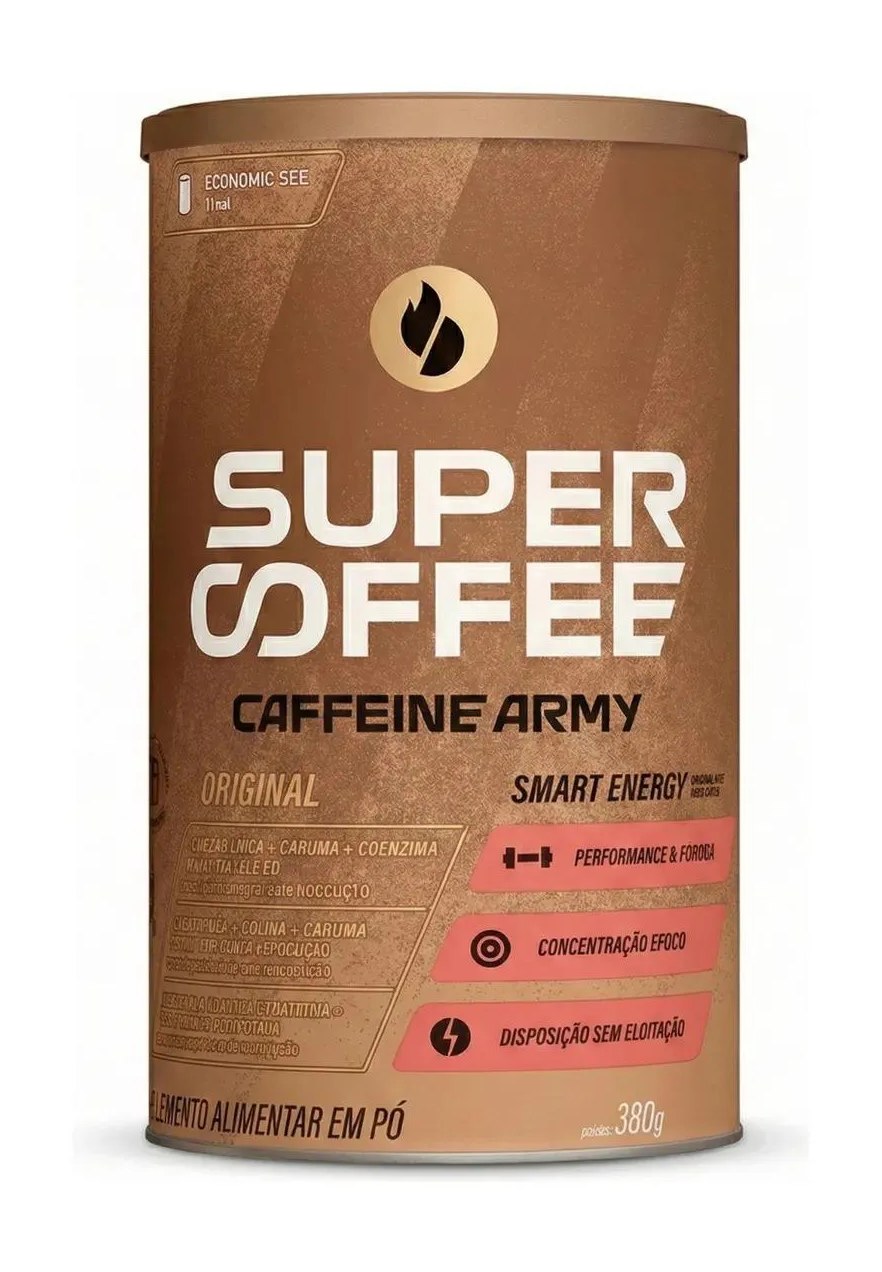 Supercoffee Economic Size Foco e Concentração 380G Caffeine Army Original