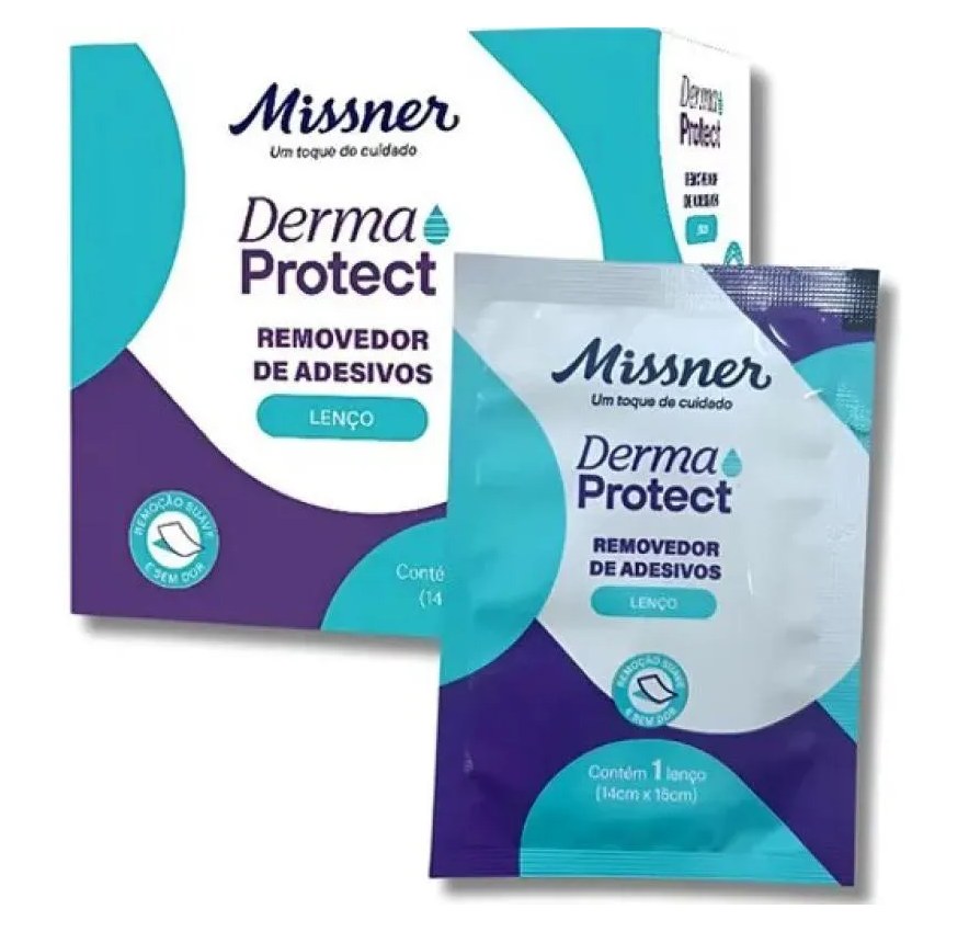 Lenço Removedor de Adesivos Derma Protect 14Cm X 15Cm com 30 Unidades – Missner