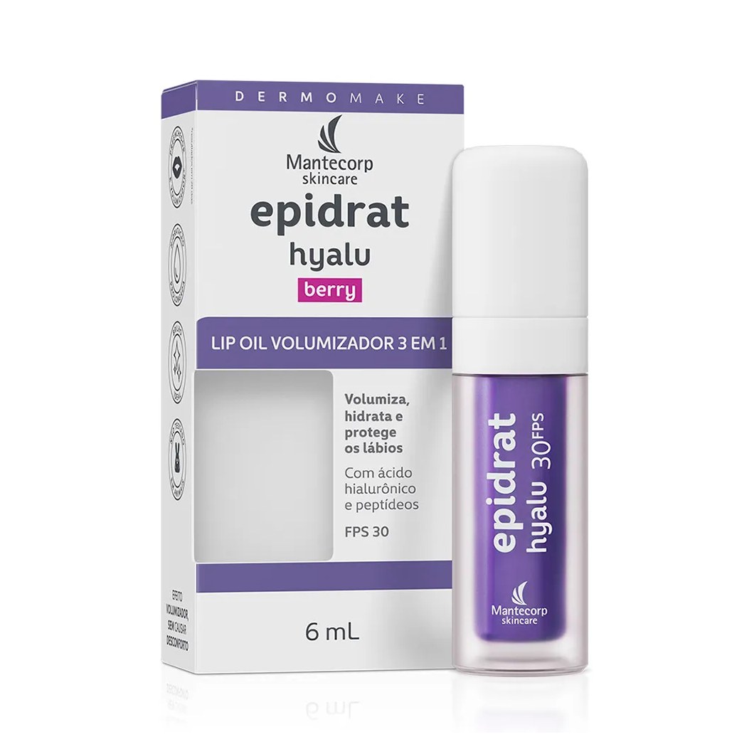 Kit C/ 3 Lip Oil - Epidrat Hyalu Berry