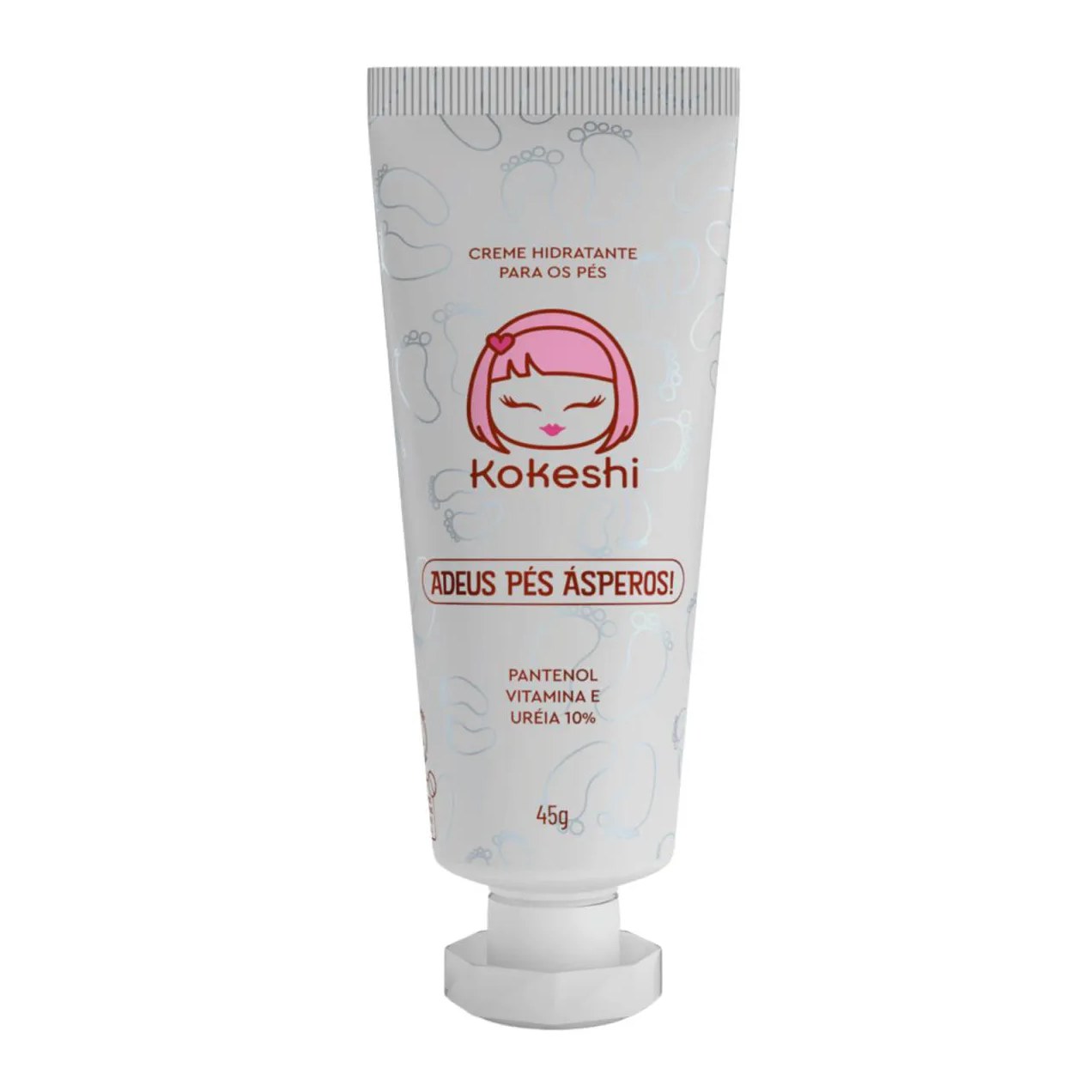 Creme Hidratante para os Pés Kokeshi Alivio de Ressecamento 45G