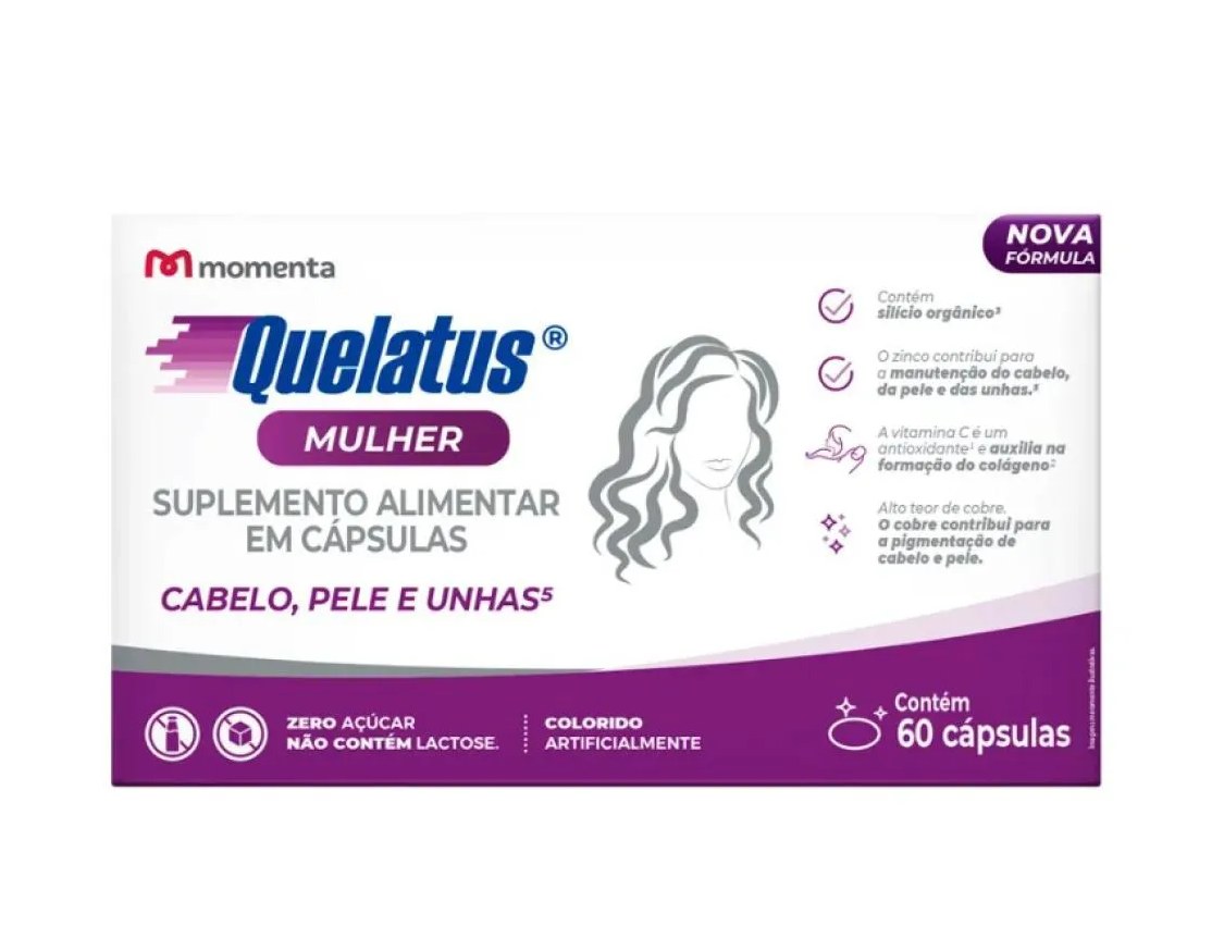 Quelatus Mulher Suplemento Alimentar Momenta 60Cps