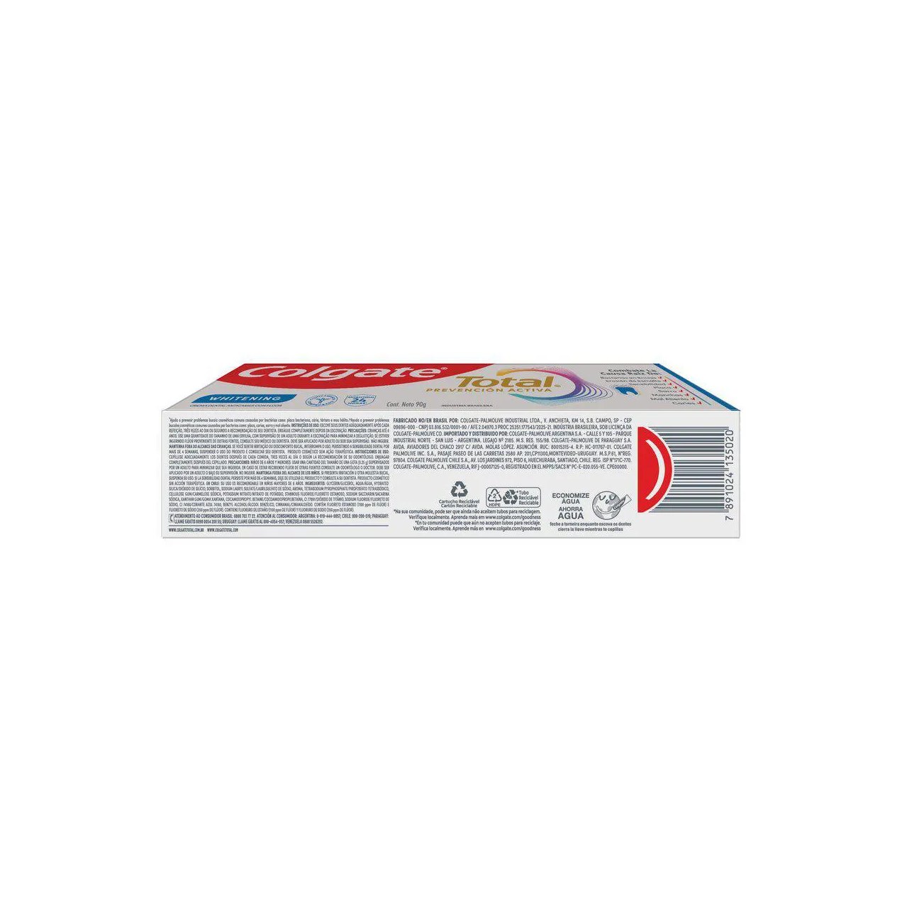 Creme Dental Colgate Total Prevenção Ativa Whitening 90g