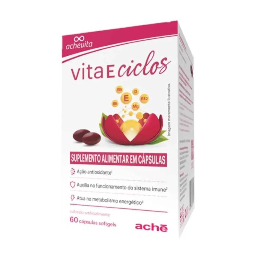 Vita e Ciclos Suplemento Alimentar 60Cps + 8Cps
