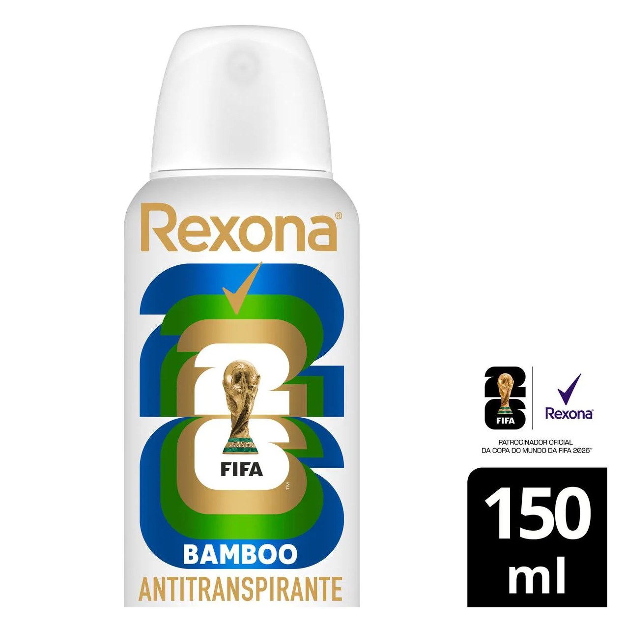 Desodorante Antitranspirante Aerosol Rexona Bamboo Feminino 72h 150ml
