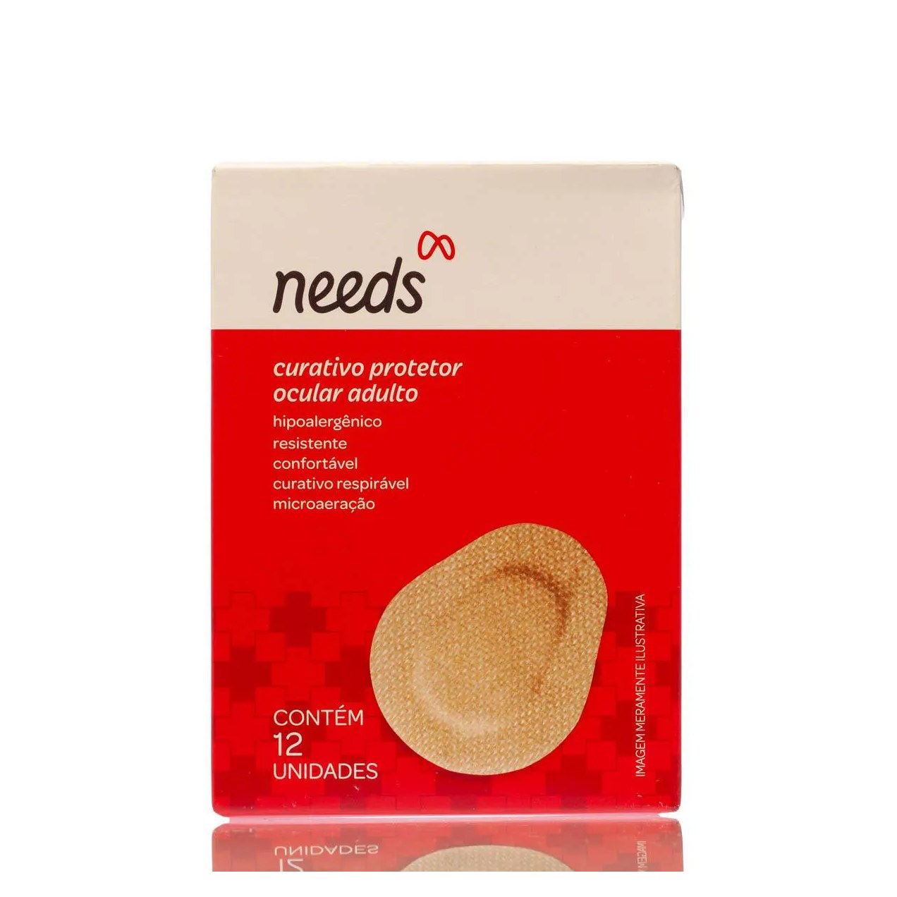 Protetor Ocular Adulto Needs Bege 12 Unidades