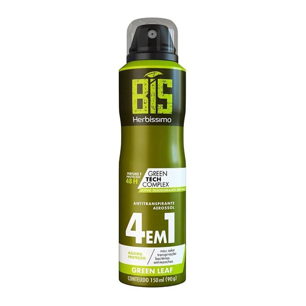 Desodorante Herbissimo Aerosol Masculino Green Leaf 150Ml