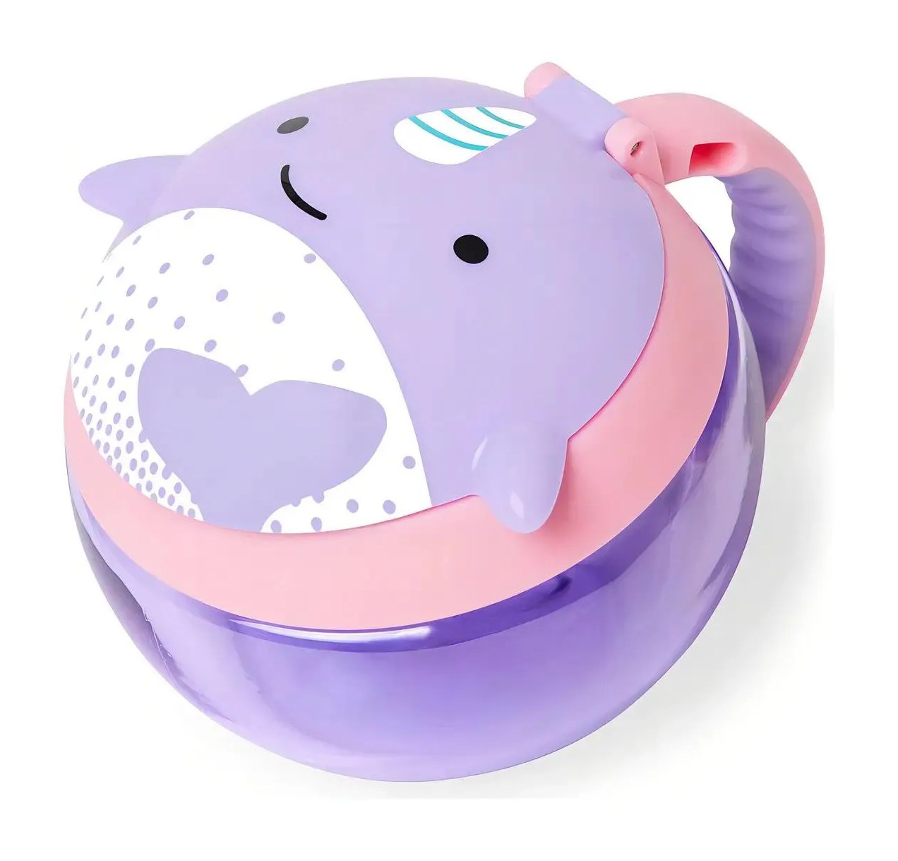 Porta Snack Zoo Baleia Narval/ Pote de Biscoito Skip Hop