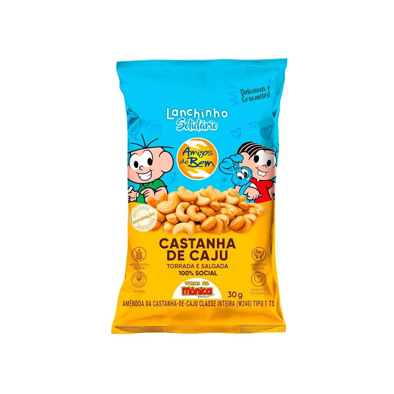 Castanha de Caju Torrada e Salgada Amigos do Bem 30g