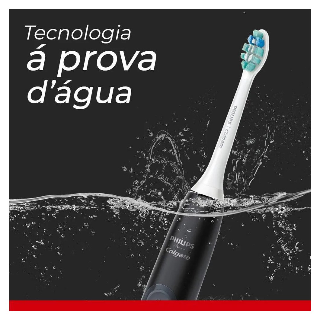 Escova de Dente Elétrica Philips Colgate SonicPro 50 + 2 Refis + 1 Estojo