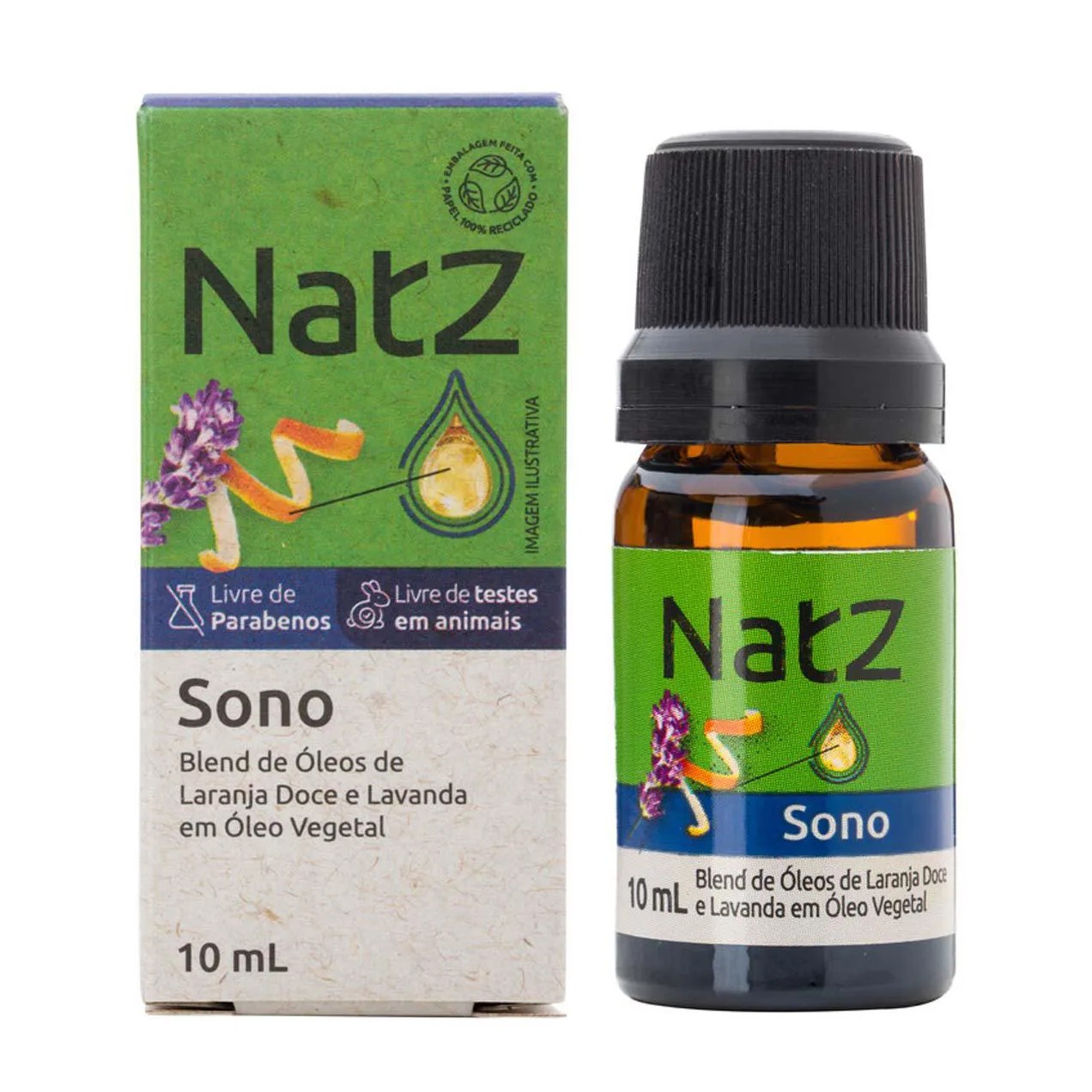 Óleo Essencial Natz Sono Laranja Doce e Lavanda 10ml