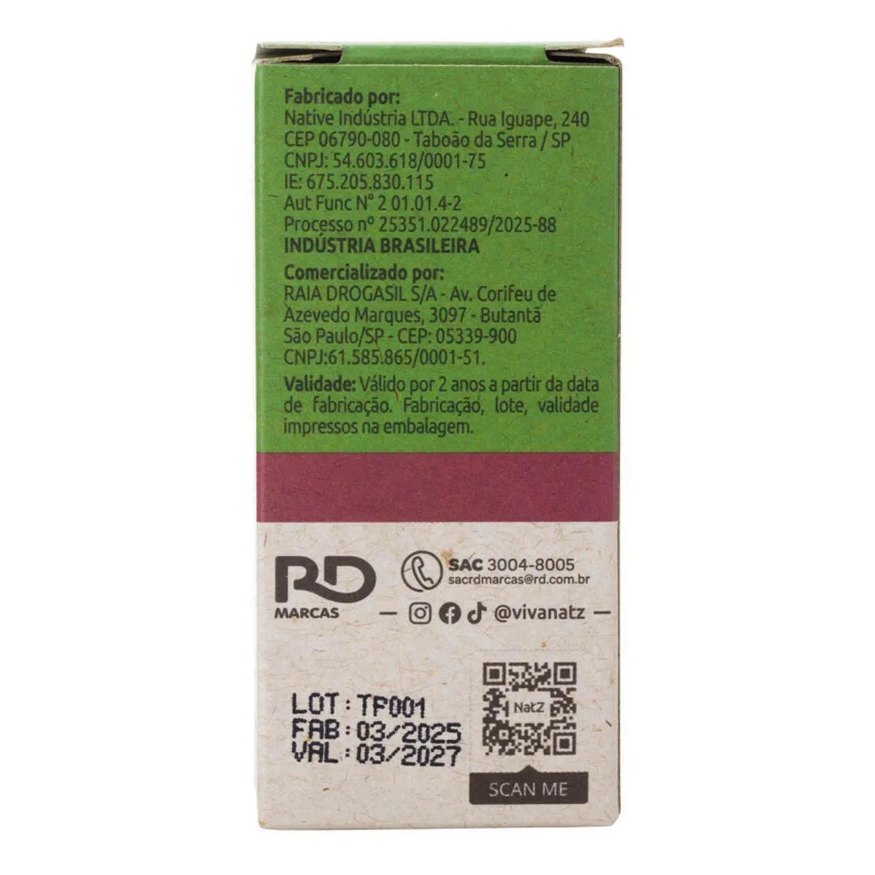 Óleo Essencial Natz TPM Gerânio, Sálvia e Lavanda 10ml