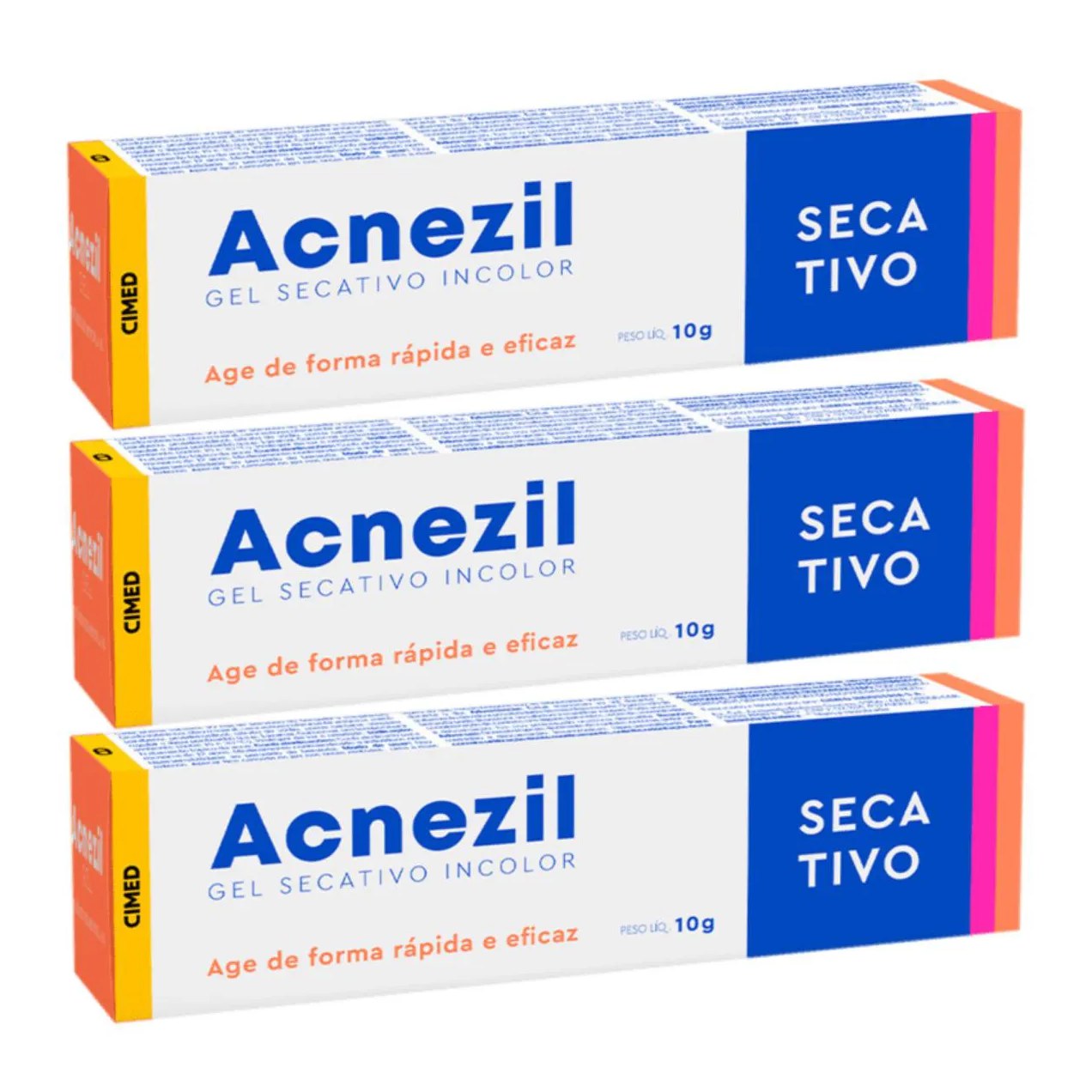 Kit C3 Acnezil Gel Secativo Incolor - Cimed