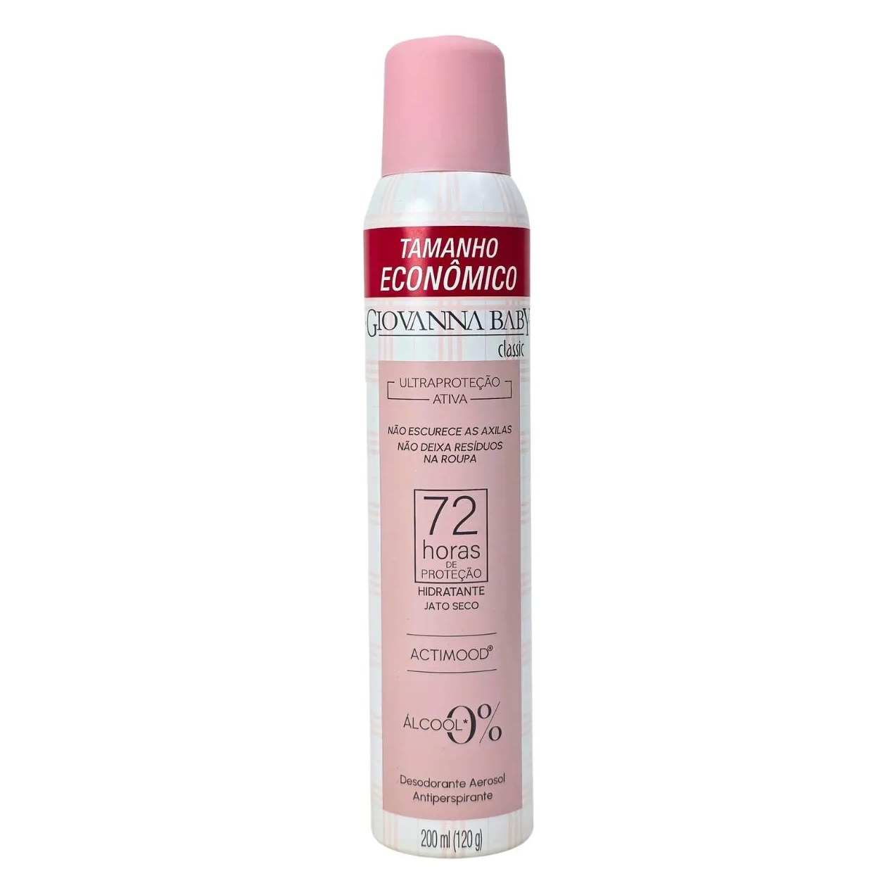 Desodorante Aerossol Classic 72H Vegano Giovanna Baby 200Ml / 120G