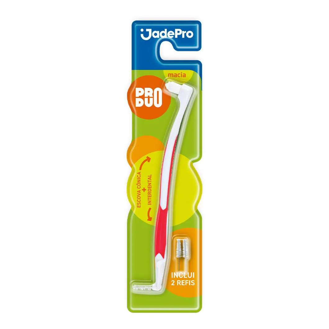 Kit Escova Dental Cônica + Interdental Produo 420 Jadepro