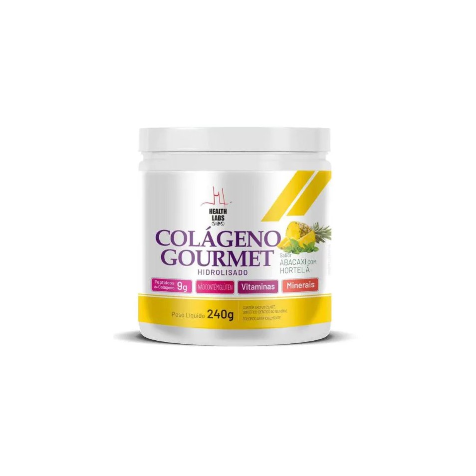 Colágeno Gourmet 240G Abacaxi com Hortelã - Health Labs