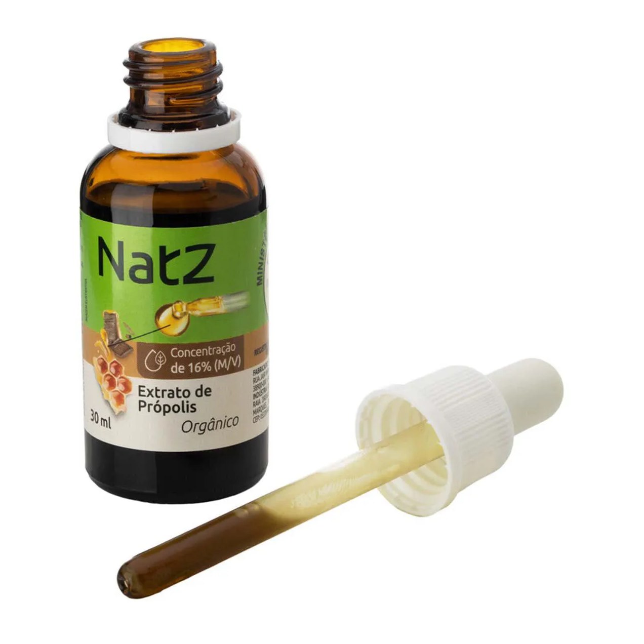 Extrato de Própolis Verde Orgânico 16% Natz 30 ml