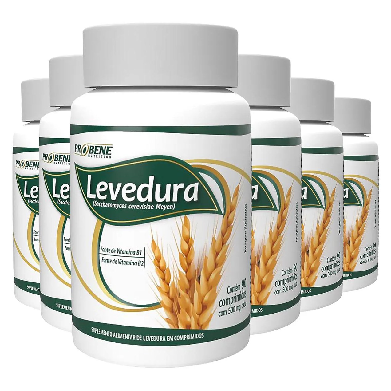 Levedura de Cerveja 500mg 6 X 90 comprimidos - Probene