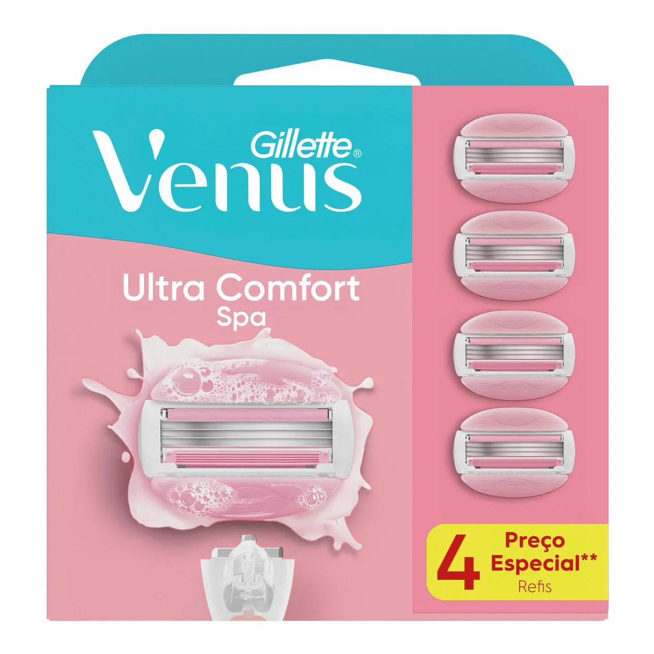 Carga para Aparelho de Depilar Gillette Venus SPA com 4 unidades